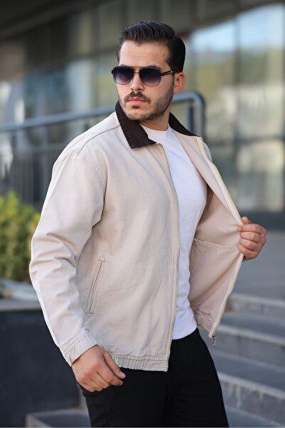 LTC Jeans Ανδρικό μπουφάν από καμβά σε μπεζ χρώμα