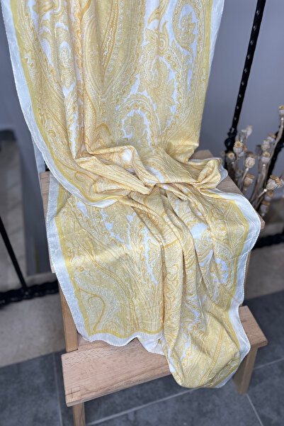 Shalcım Bambu Kraş İnce Etnik Desen Şal