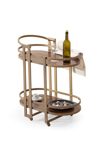 SHOWDEKO Daniels Vol1 Bar Tekerlekli Servis Sehpası