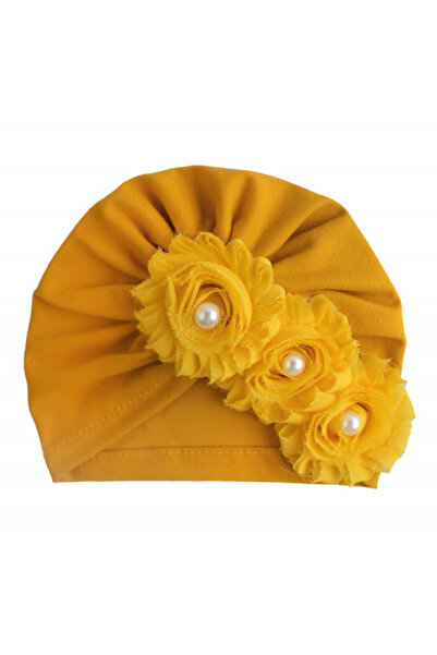 Bebelul Turban hat with pearls and flowers