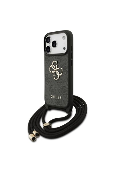 Guess Crossbody Cord 4G Big Logo iPhone 17 Pro, black