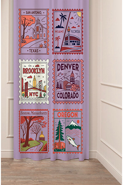 GREENDECOR ستارة خلفية حديثة مطبوعة رقميًا (ذات جناح واحد) بتصميم ميامي فلوري...