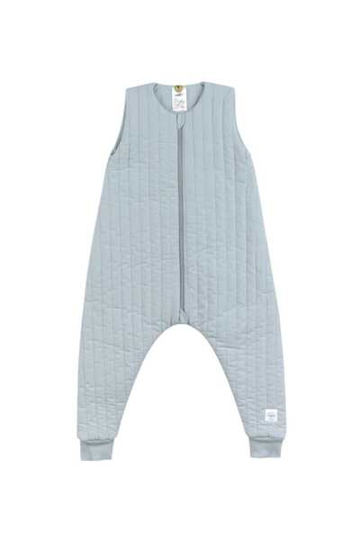 PAMUK HANIM Kışlık 3 Tog Ayaklı Kız-Erkek Çocuk Fermuarlı, Kolsuz Uyku Tulumu Kapitone/BEBE MAVİ