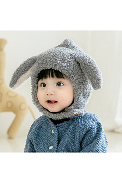 Superbaby Gray baby hat - Bunny