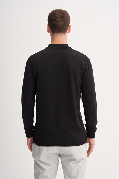 Cazador Slim Fit Viscose Fabric Basic Polo Neck Sweater-33015