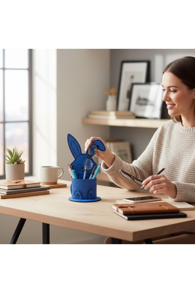 Pemina Rabbit Pen Holder 3 mm Mdf Wood