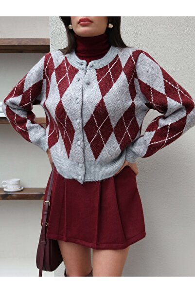 ESRAHELVACI Baklava Pattern Buttoned Cardigan