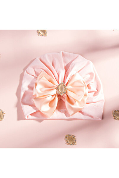 Bebelul Turban hat with satin bow applique - Queen