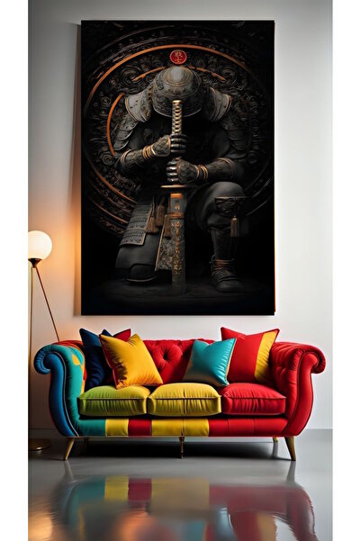 özkacar SAMURAI SOLITAR V5 Tablou pe pânză pentru decorarea casei, perete, sa...