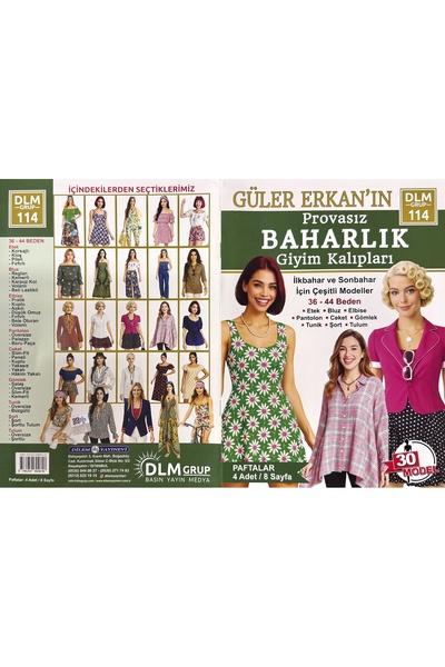 Dilem Yayınevi Güler Erkan Provasız Dikiş Kalıpları Dergisi