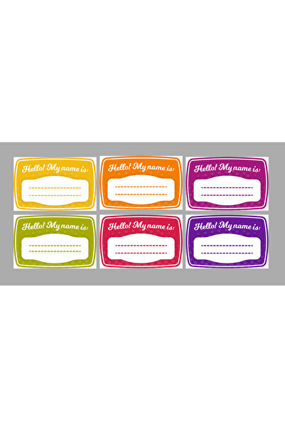 TELLGRAF Colorful Label Set (4X6 cm 24 Pieces)