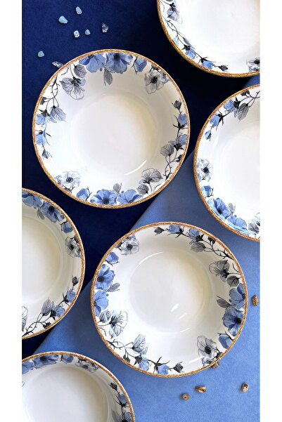 ers erbaşlar MEZOLİT COBALT 6 PARÇA LÜX ÇORBA KASESİ SETİ