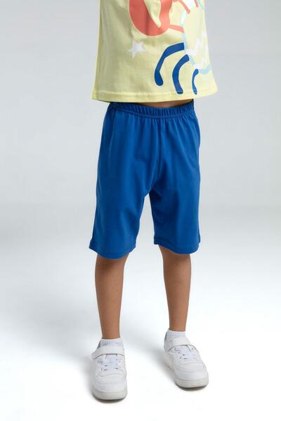 Rolypoly Roly Poly Crab Boys' Regular Fit Short Sleeve Pajama Set with Bermuda Shorts