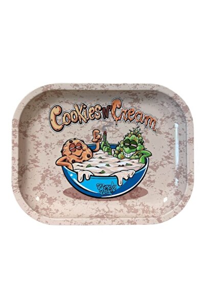 OEM Tavă rulantă Best Buds Cookies And Cream Metal, mică, 14x18cm