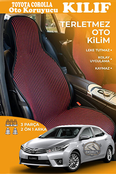 STS Oto Aksesuar غطاء مقعد سيارة تويوتا كورولا متوافق مع سلسلة كريستال بريستي...