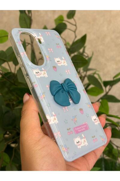 Hatreds Xiaomi Poco X7 Pro Kılıf Fiyonk Kurdele Tasarımlı Desenli Kamera Koru...