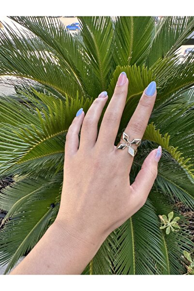 TUĞÇE TURAP 14K Çelik Kelebek Tasarım Yüzük – Ayarlanabilir, Kararmaz, Zarif ...