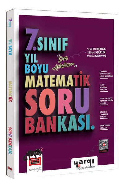 Yargı Yayınevi Yargı Ders Arkadaşım 7.Sınıf Matematik Yıl Boyu Soru Bankası