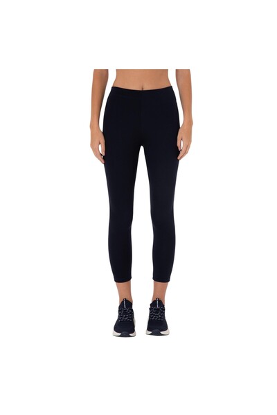 U.S. Polo Assn. Women's Navy Blue High Waist Recovery Casual Leggings