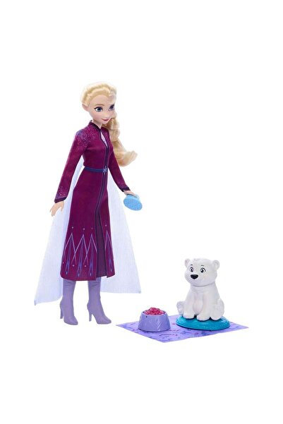 Disney Frozen Disney Karlar Ülkesi Elsa Bebek ve Yavru Kutup Ayısı Figür Seti J