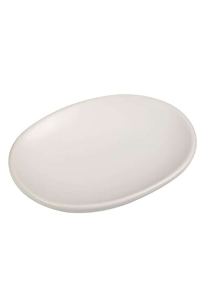 ANTBRO ceramic oval soap dish, ecru color, 12.5x9.5x2cm