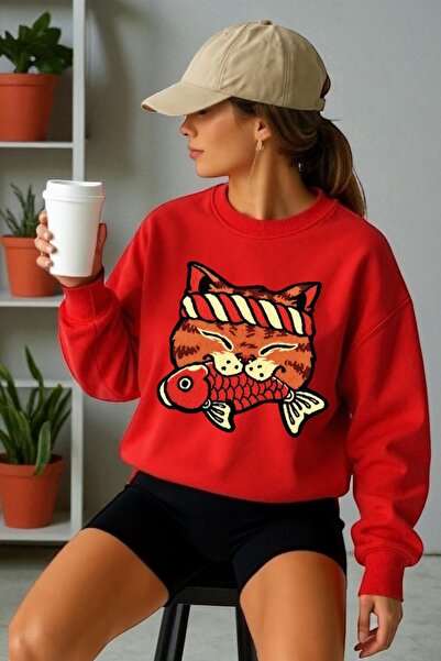 ArtYus Îmbrăcăminte unisex cu mânecă lungă pentru pescuit pisică Transfer cu ...