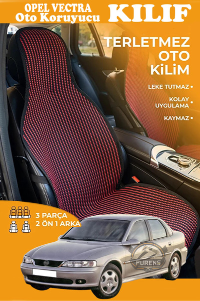 STS Oto Aksesuar غطاء مقعد سيارة من القماش المنسوج من سلسلة RED PRESTIGE متوا...