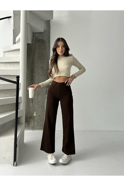 BLUE MARLIN PANTALONI BOYFRIEND DE IN MARO talie înaltă PENTRU FEMEI