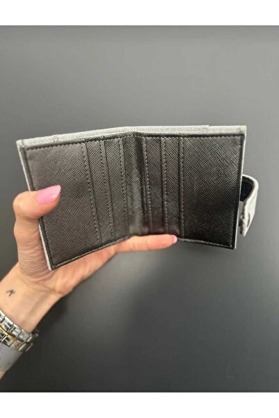 mlio Silvery Silver Card Holder Wallet