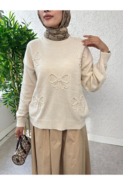 BisuModa PULOVER TRICOTAT CU MODEL DE PANGĂ