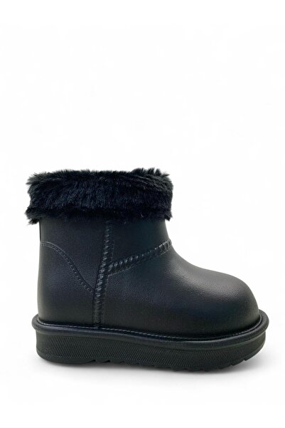 Tuğba Ortopedi 190 Unisex παιδικές μπότες βροχής με επένδυση από μαύρη γούνα