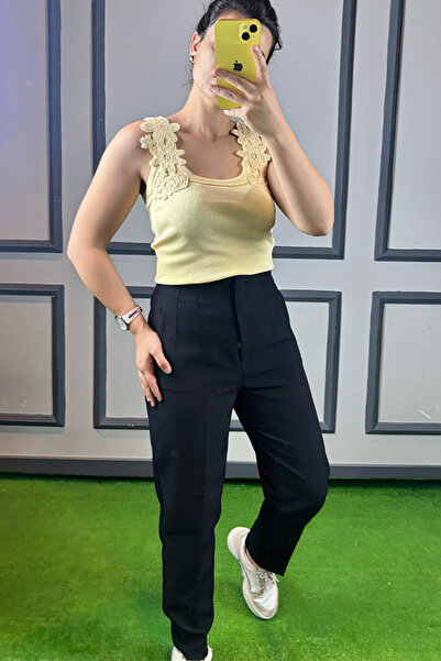 Büşra Ayhan Pensli Havuç Pantolon