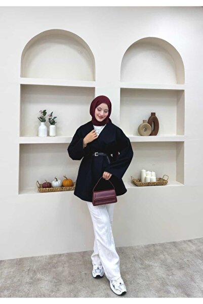 lurex moda Belted Stitched Jacket