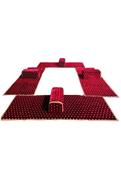 Cady One سجادة أرضية قابلة للطي مكونة من 8 قطع، 200*90 سم، لـ 8 أشخاص، مع 4 مراتب و4 مراتب