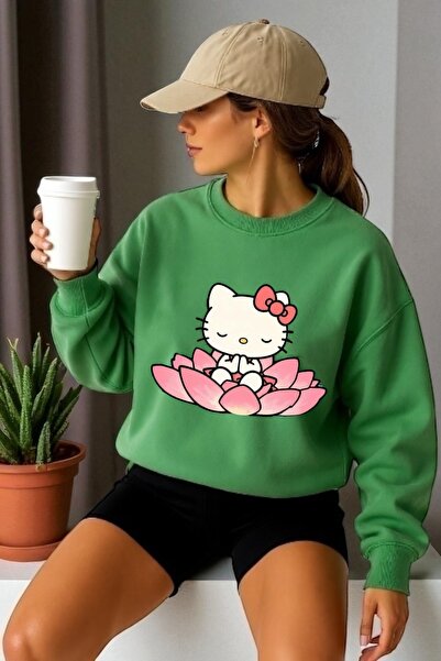 ArtYus Unisex duži rukav Hello Kitty transfer Štampano okrugla kragna paket m...