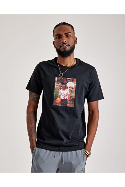 Nike Ανδρικό μπλουζάκι Jordan Brand Photo SS Crew Μαύρο