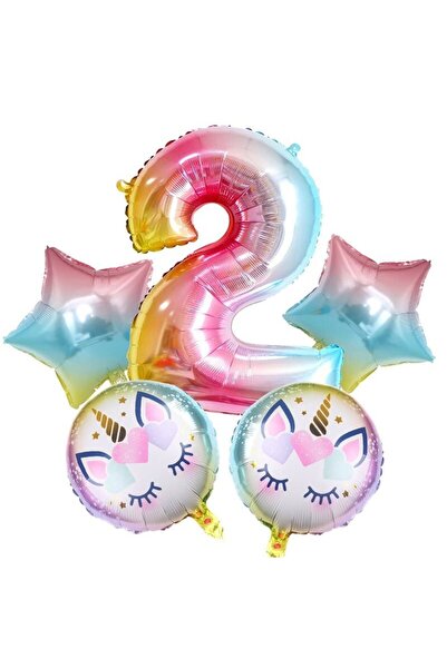 Baloane Vesele Set Aniversar Baloane Unicorn 2 ANI SET246-2
