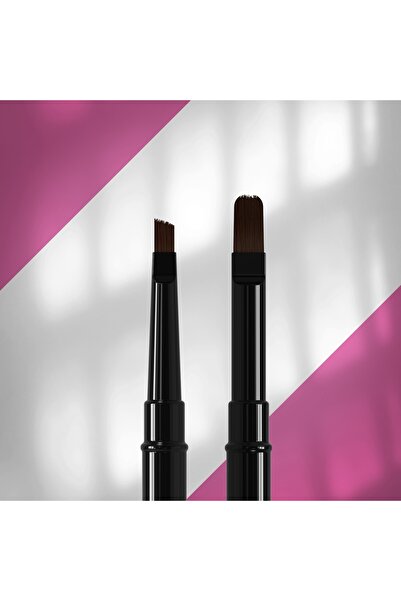 STALEKS Çift Uçlu Sentetik Protez Tırnak Jel Fırçası 7-11mm NBE-06/10