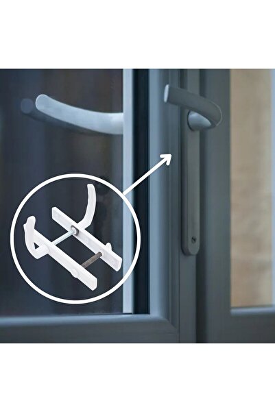 KOÇSAN Mâner de ușă din plastic PVC Pimapen alb pentru WC și baie