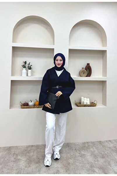 lurex moda Belted Stitched Jacket