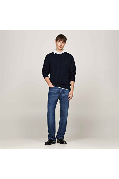 Tommy Hilfiger Erkek Mavi Triko