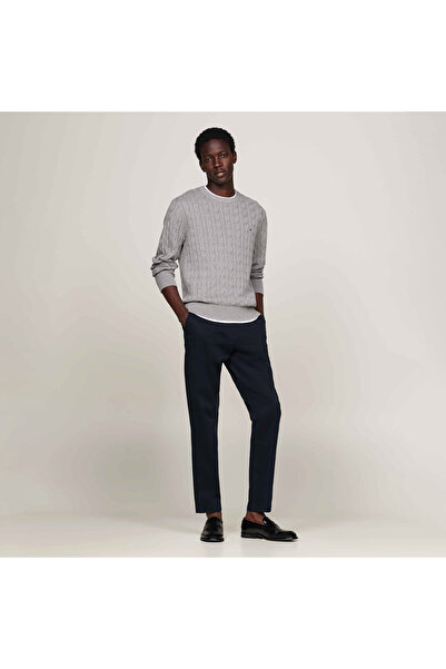 Tommy Hilfiger Erkek Gri Triko