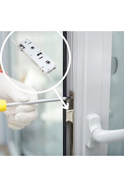 KOÇSAN Mâner de ușă din plastic PVC Pimapen alb WC-BĂNIE