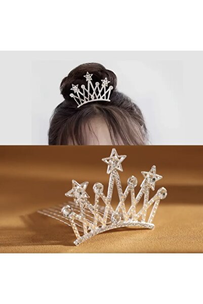 Accessories Glittering Comb-Shaped Wedding Party Prom Tiara for Stylish Princess Girls