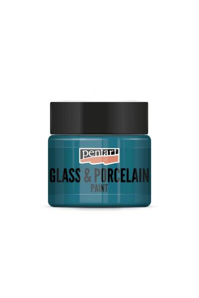 Pentart GLASS & PORCELAIN PAINT 30ML TURQUOISE GREEN