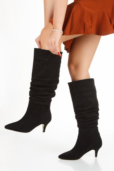 DYG STORE Women's 6 cm Thin Heeled Pointed Toe Boots