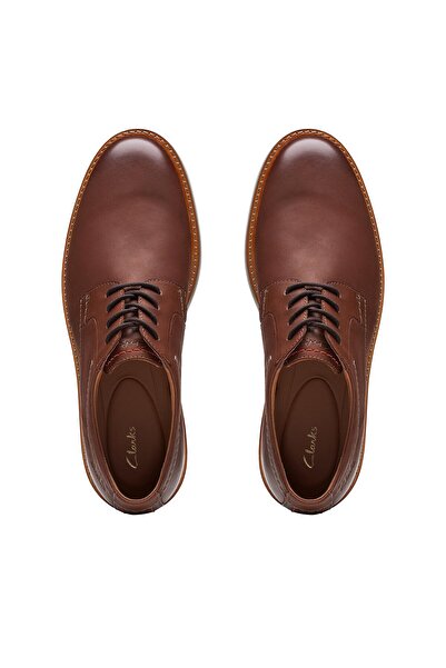 CLARKS Ανδρικά μισά παπούτσια καφέ CLARKS-ATTICUS LTLACE Σκούρο καφέ 26172070