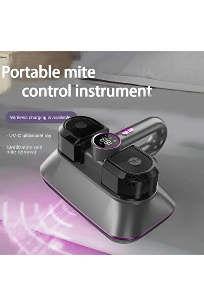 Deliny Aspirator portabil pentru saltele, covoare și tapițerie (colector de praf de uz casnic) cu lumină UV și