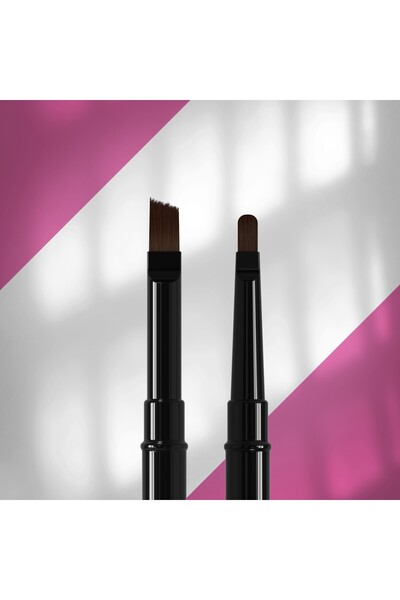 STALEKS Çift Uçlu Sentetik Protez Tırnak Jel Fırçası 7-9mm NBE-04/09