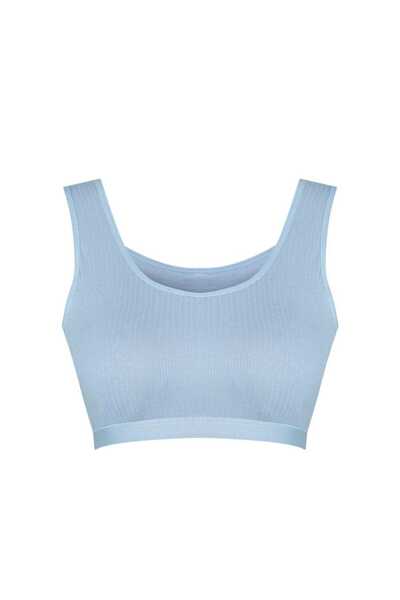 İltena Cotton Thick Strap Bustier-Bra with Removable Pads
